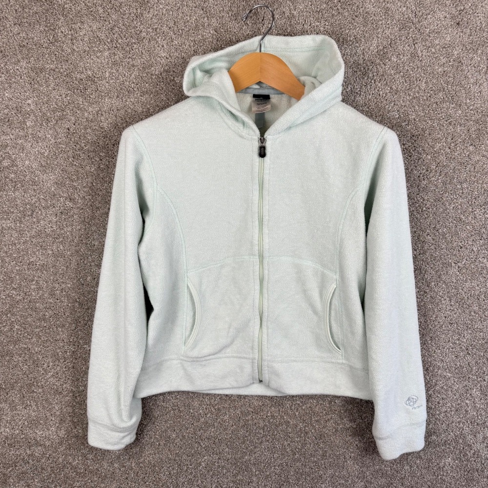 Patagonia Womens Medium Seafoam Green Synchilla Fleece Full Zip Hoodie Jacket